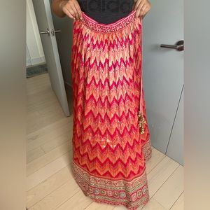 Beautiful New organza Lehenga from Delhi. Handmade.